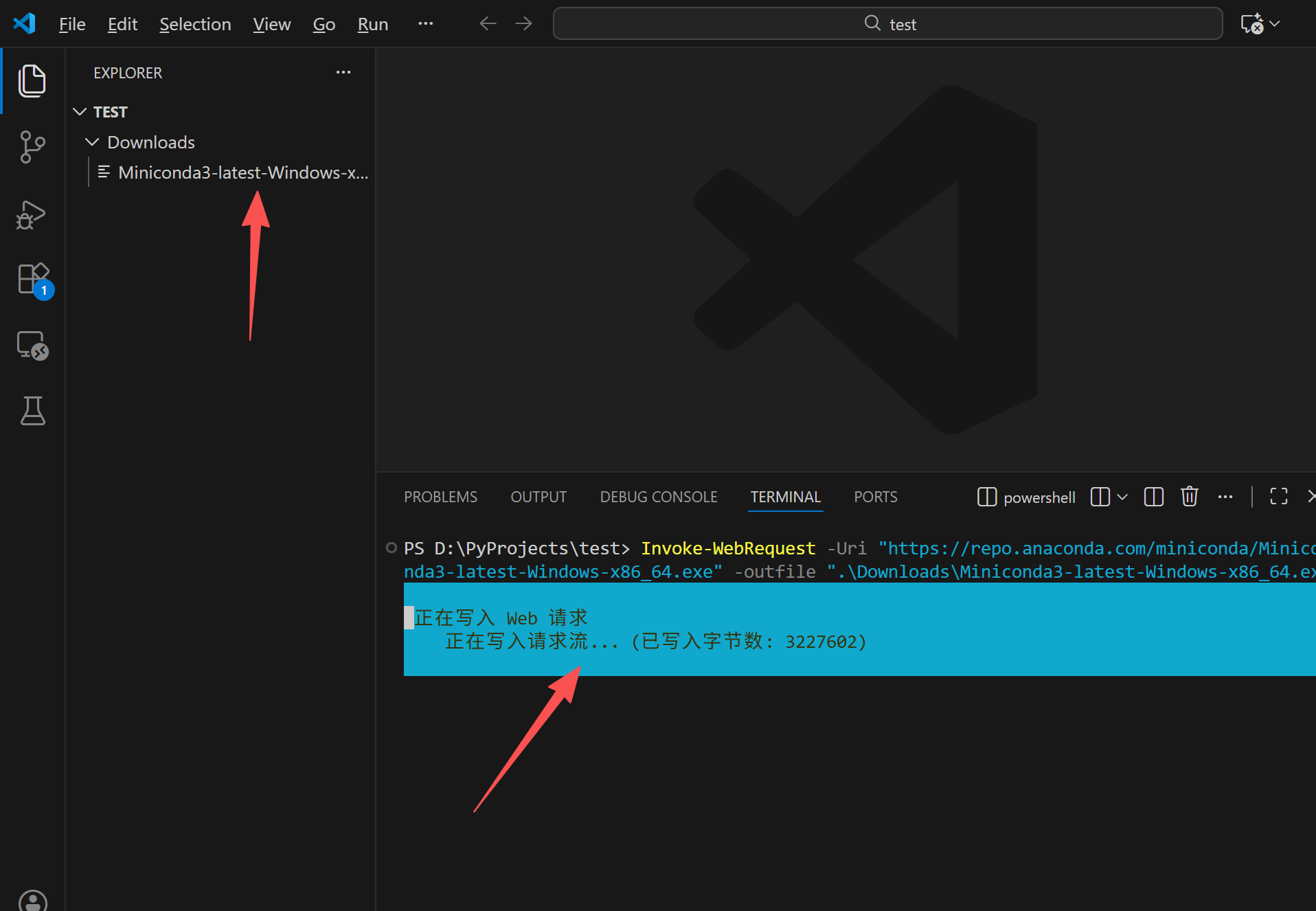 downloading_minicoda